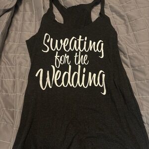 “Sweating for the Wedding" Women's Tank Top